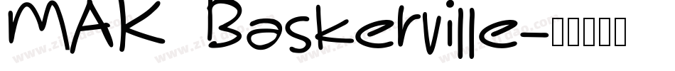 MAK Baskerville字体转换